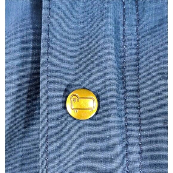 Vintage Woolrich Hooded Parka Jacket size M, Blue - Picture 5 of 9